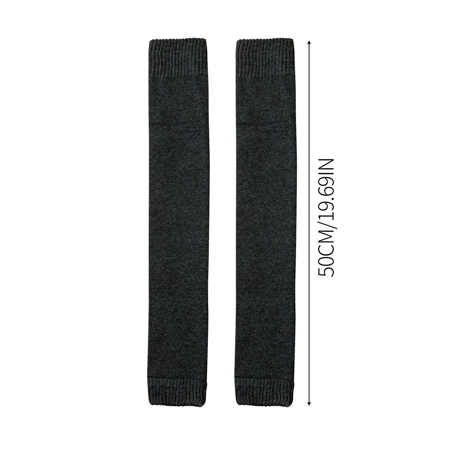Thick Wool Cashmere Knee Sleeves – Warm Leg Warmers Unisex