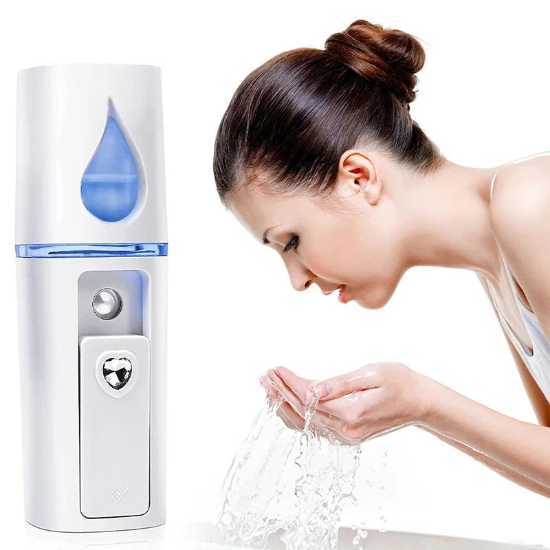 20ml Handheld USB Nano Facial Sprayer, Rechargeable Face Steamer & Humidifier for On-The-Go Skin Hydration Peaceful Pleasures Health and Wellness