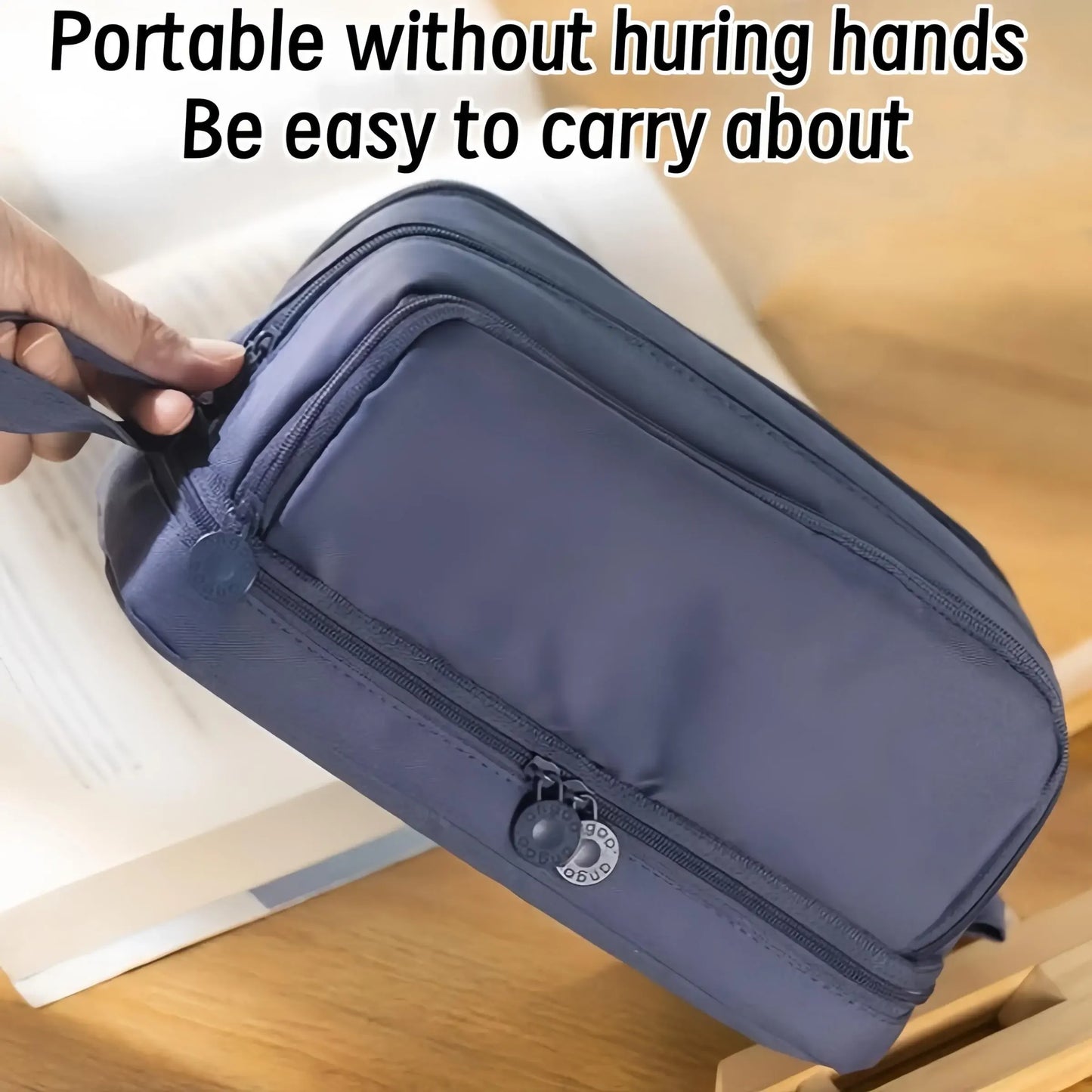 Large capacity stationery case, durable oxford cloth pencil case, portable organizer for school, office and university supplies Peaceful Pleasures Health and Wellness