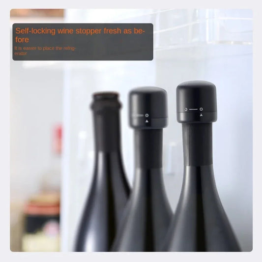 Silicone Wine & Champagne Bottle Stopper | Reusable Vacuum Seal Wine Bottle Stopper Peaceful Pleasures Health and Wellness