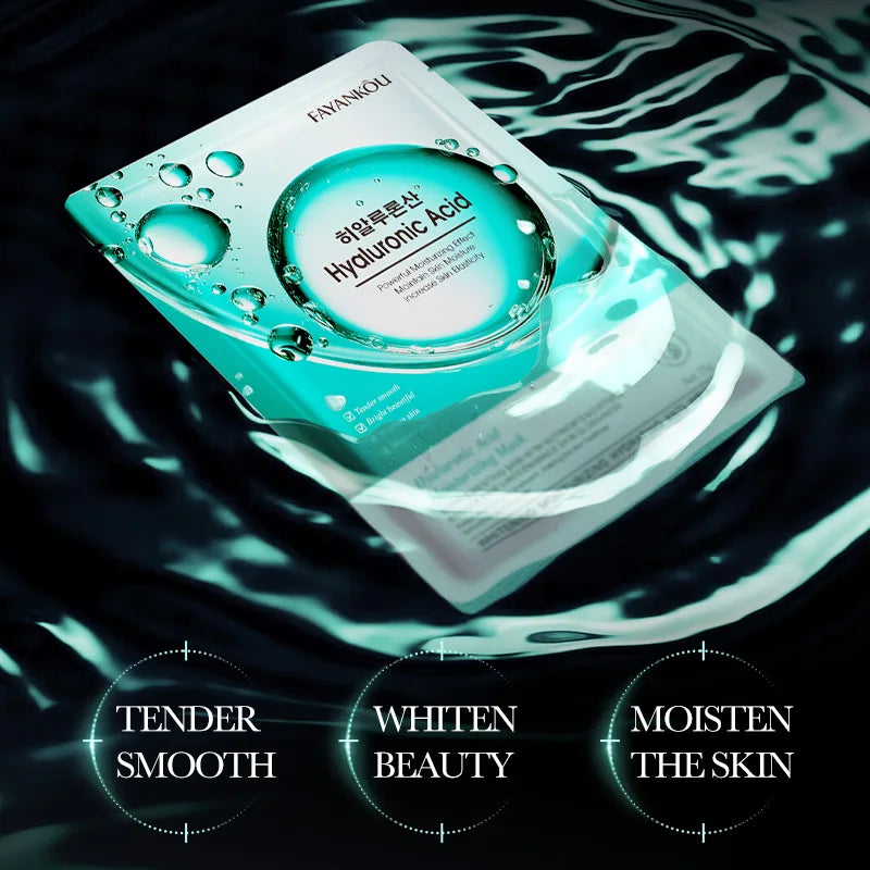 Hyaluronic Acid Face Mask – Anti-Aging & Moisturizing, 5 Pack