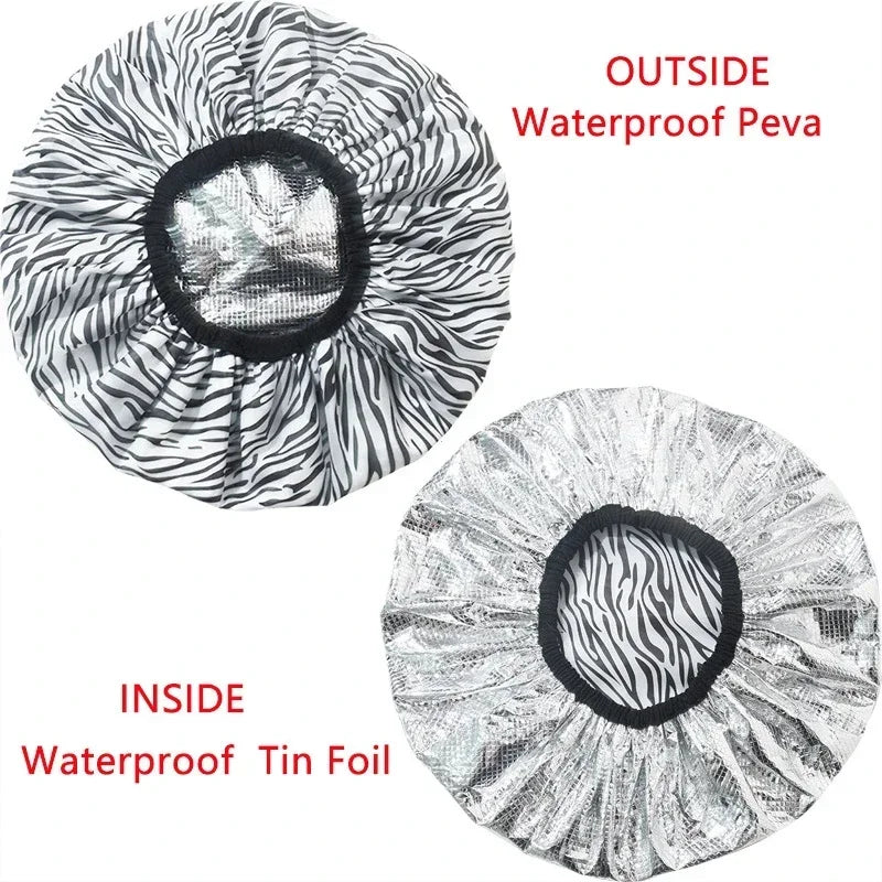 Self-Heating Steam Hair Mask Cap | Deep Conditioning Tin Foil