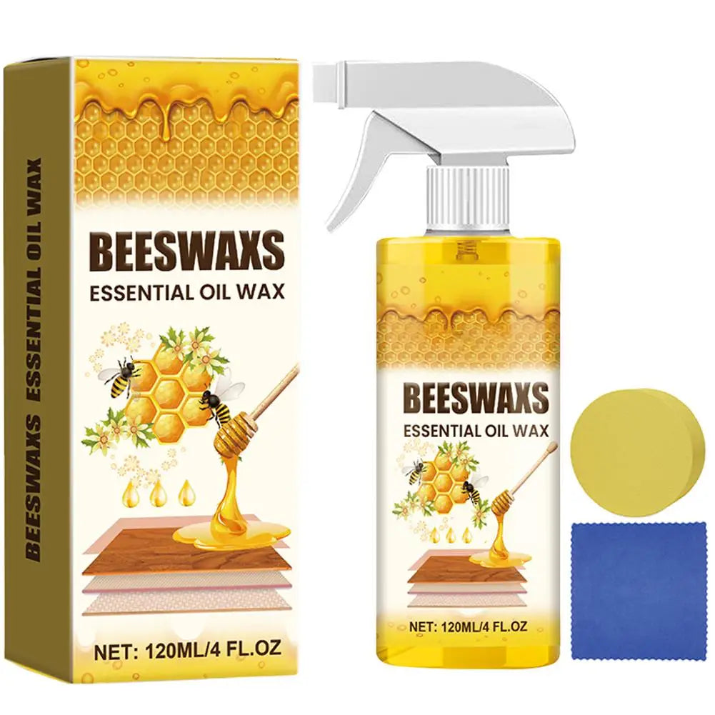 Natural Beeswax Wood Floor Polish & Furniture Wax | 120ml Kit