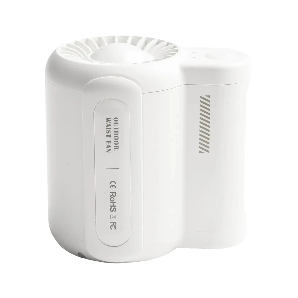 Portable Rechargeable Waist Fan Mini Personal Summer Cooling Fan For Travel Outdoor Sports With 4500Mah Battery Peaceful Pleasures Health and Wellness
