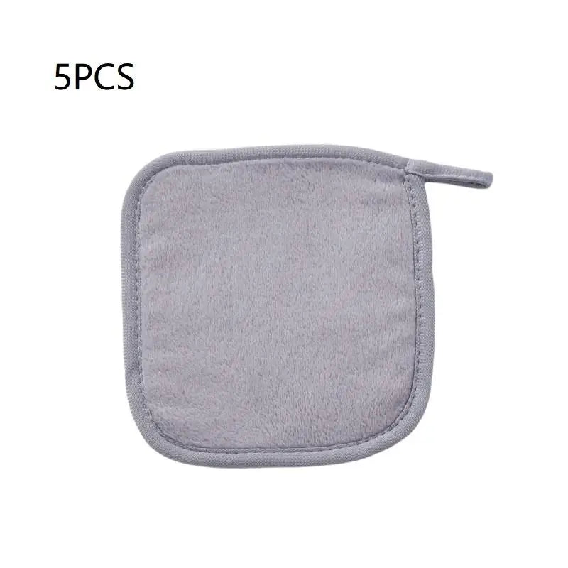 Microfiber Makeup Remover Cloths – 5/7 Pcs Reusable Face Pads