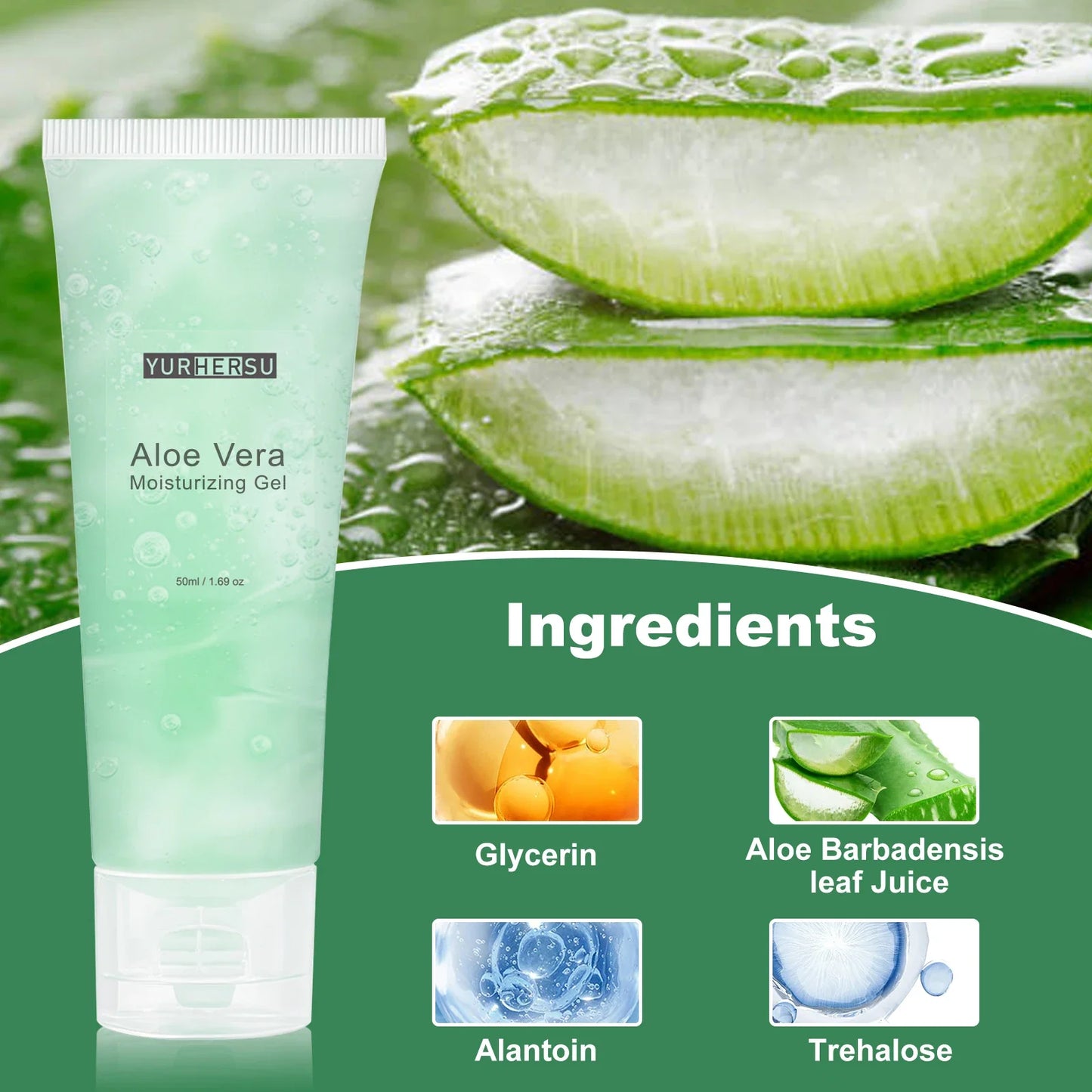 Aloe Vera Gel Face Moisturizer & Makeup Primer – 50ml