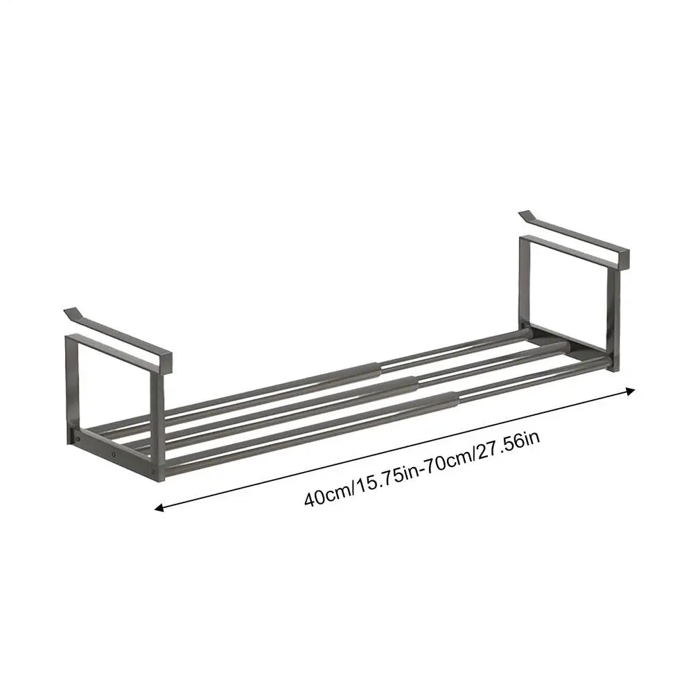 Expandable Closet Shoe Rack Adjustable Storage Organizer for Garage Dorm Room Hallway Entrance Entryway College Supplies Peaceful Pleasures Health and Wellness Black Color