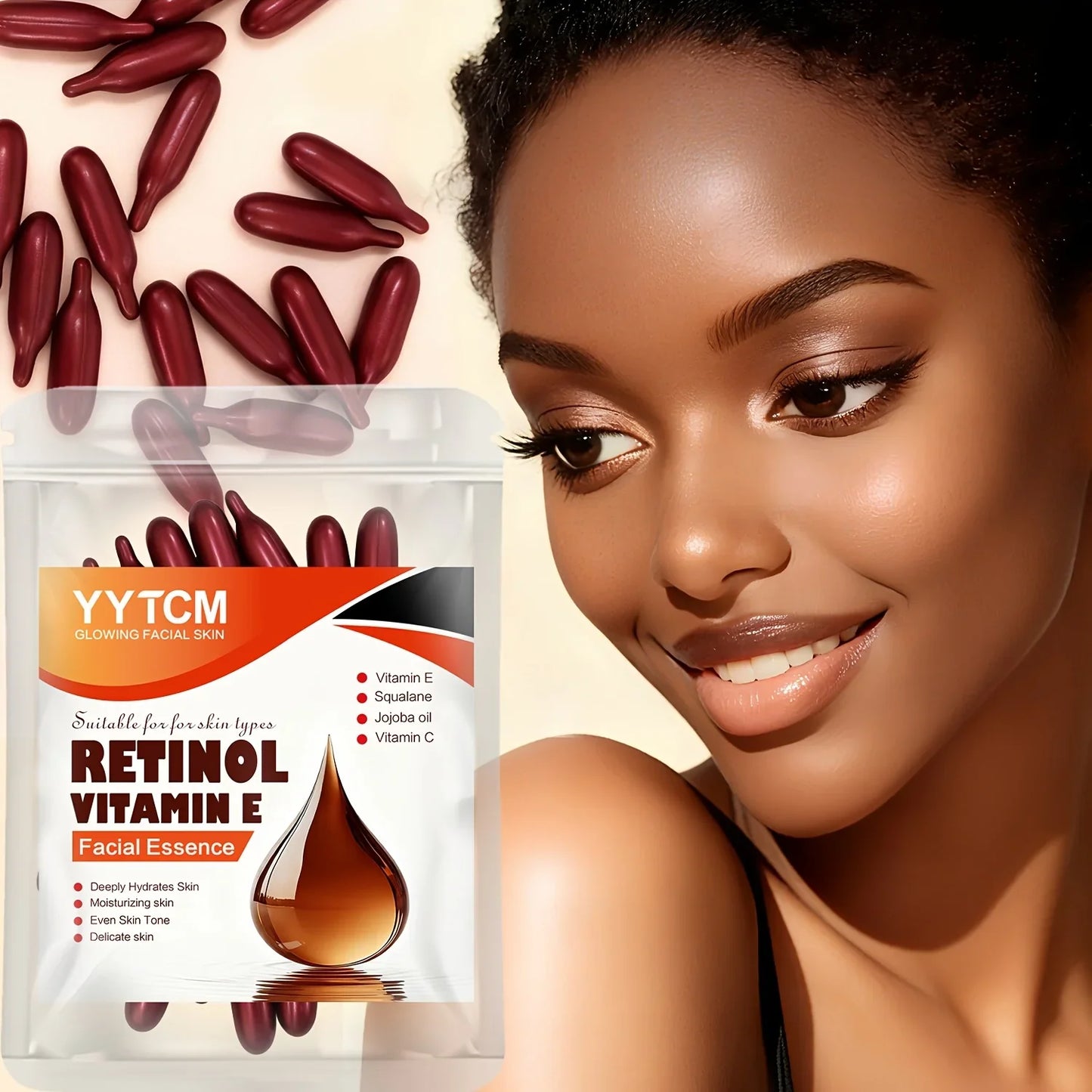 Retinol & Vitamin E Capsule Serum – Brighten & Firm Skin