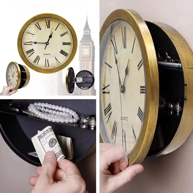 Secret Money Box Hidden Valuables Storage Safe Wall Clock Home Decoration best sale Peaceful Pleasures Health and Wellness