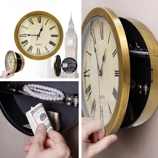 Secret Money Box Hidden Valuables Storage Safe Wall Clock Home Decoration best sale Peaceful Pleasures Health and Wellness