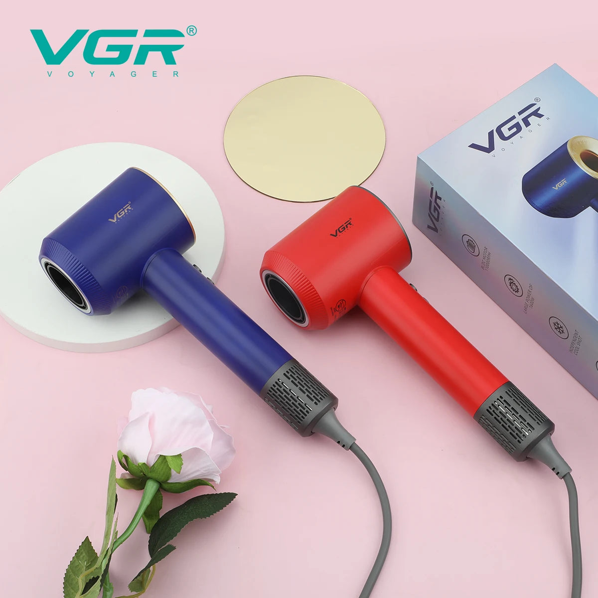 VGR new hair dryer with strong wind speed and no damage to hair duct, dormitory and household quick drying hair dryer V-445 Peaceful Pleasures Health and Wellness