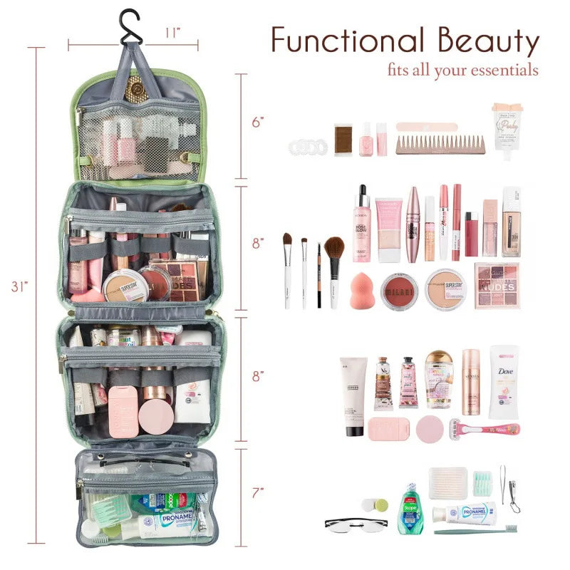 New waterproof toiletry bag, makeup bag, storage bag with hooks, toiletry bag, travel bag, toiletries Peaceful Pleasures Health and Wellness
