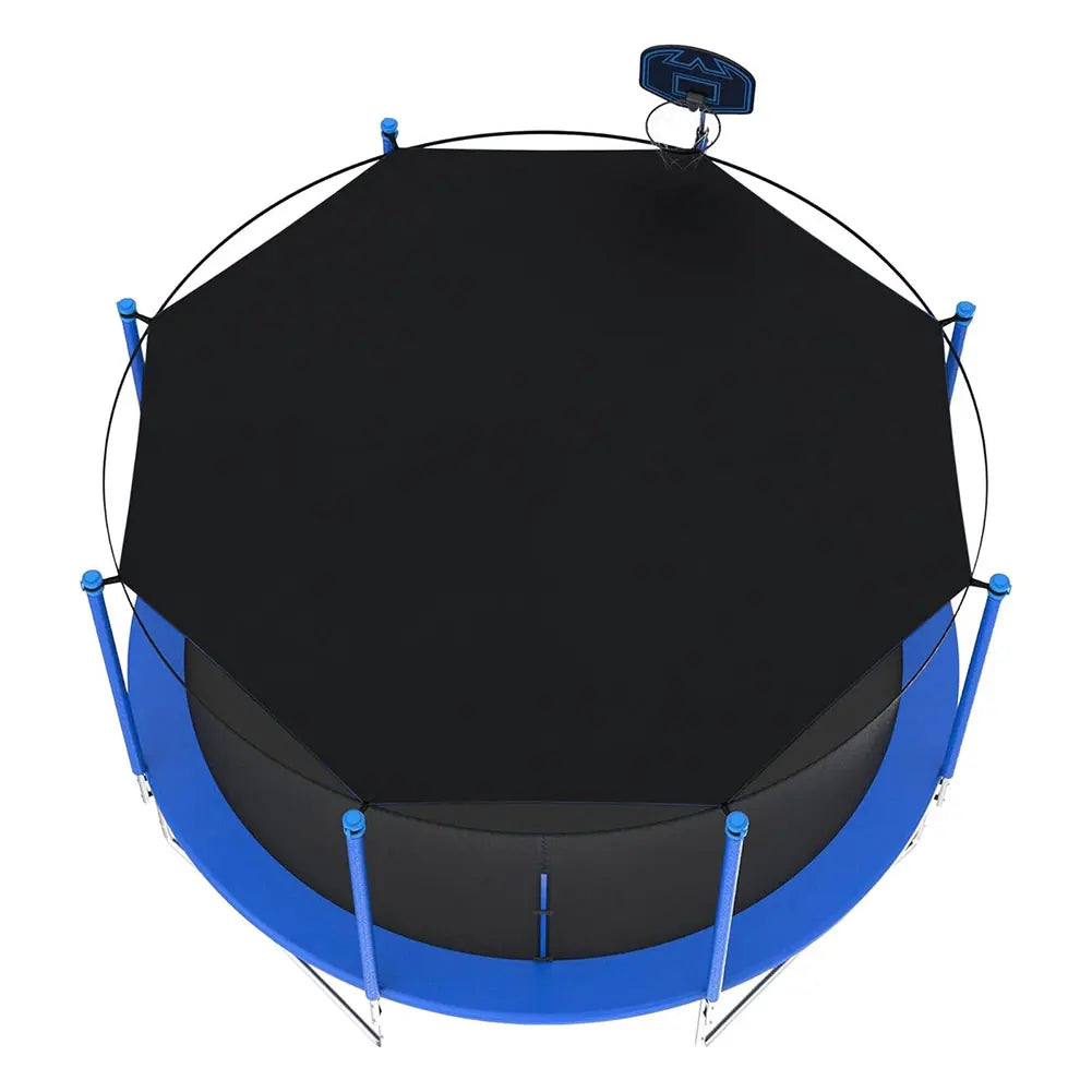 6/8/10ft Trampoline Shade Cover Waterproof Trampolines Sunshade Accessories Trampoline Roof for Outdoor Backyard Playground Peaceful Pleasures Health and Wellness