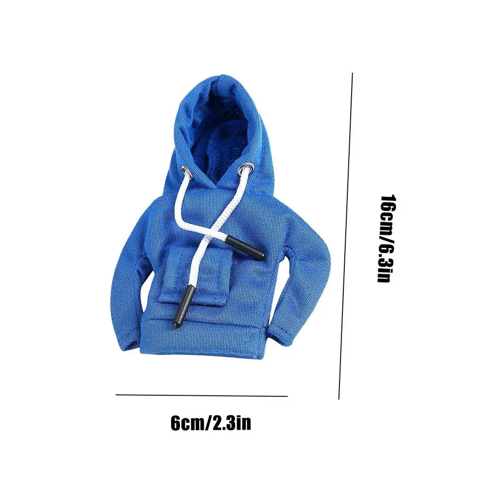 7 Inch Desk Geese Hoodies Outfit Tabletop Animal Costume Decor, Porch Outdoor Party Holiday Decoration Supplies Peaceful Pleasures Health and Wellness Blue