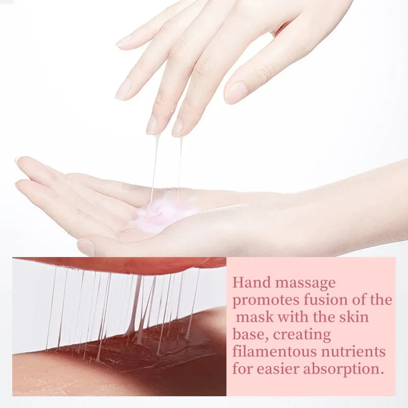 Peach Sleeping Mask with Niacinamide – 30 Pcs Overnight Mask