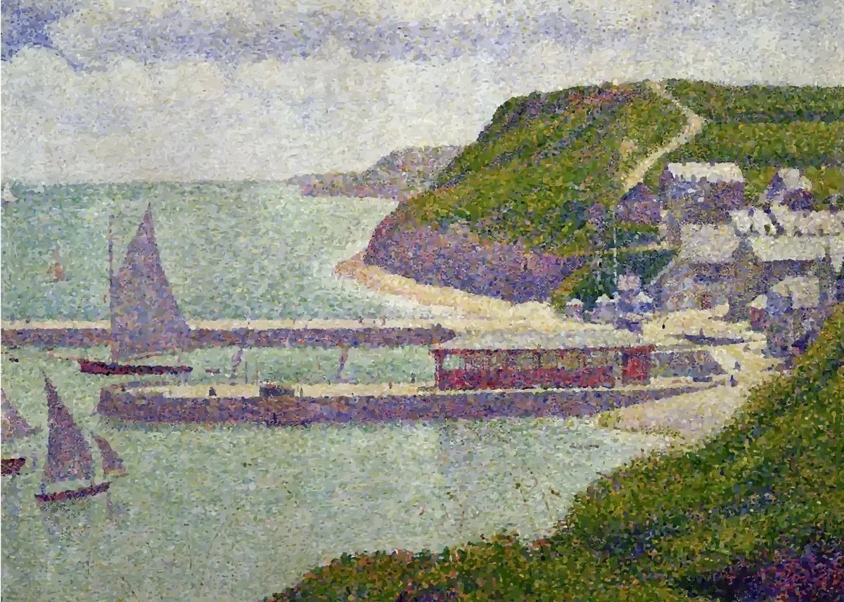 Georges Seurat Sunday Afternoon Canvas Print | Wall Art Décor Canvas Art Print Peaceful Pleasures Health and Wellness 1 40x60cm Unframed