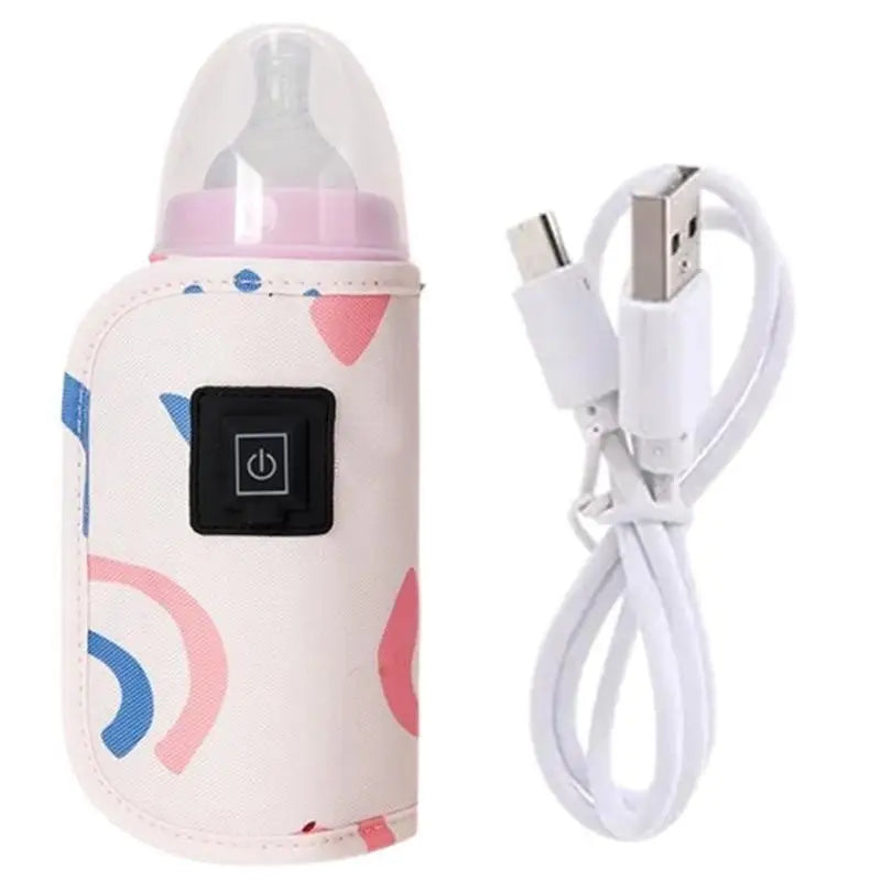 USB Baby Bottle Warmer Bag | 3-Gear Heating Sleeve for Milk