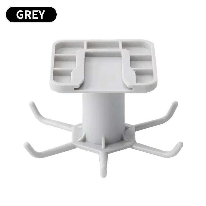 Kitchen Hooks Rotating Storage Rack Without Punching Wall-Mounted Kitchenware Supplies Gods Multifunctional Shelves Peaceful Pleasures Health and Wellness G420A