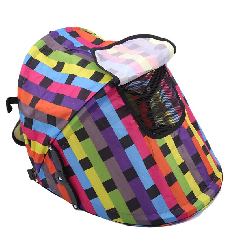 Baby Stroller Sunshield Shade Protection Hood Canopy Cover Prams Stroller Accessories Visor Sitting and Lying Shade Peaceful Pleasures Health and Wellness Colorful