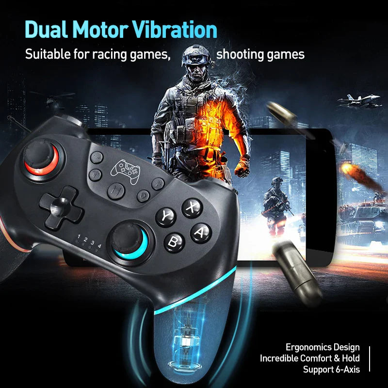 AyeBeau Wireless Bluetooth Gamepad for Nintendo Switch & PC