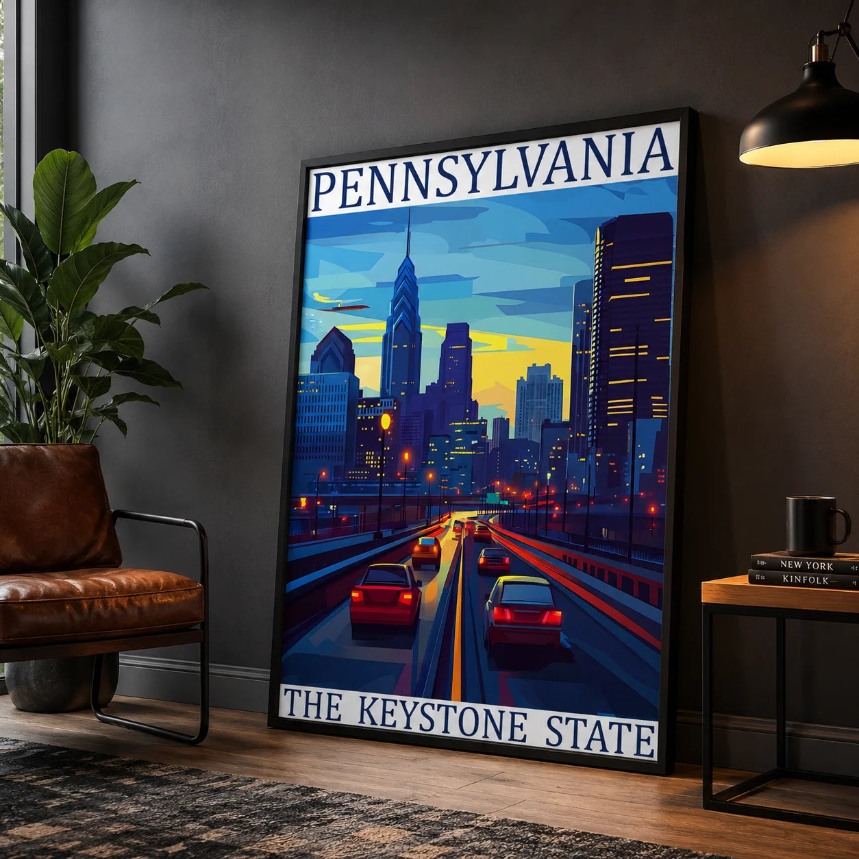 Western Landscape Canvas Wall Art | Vintage Poster Print Décor Canvas Wall Art Peaceful Pleasures Health and Wellness