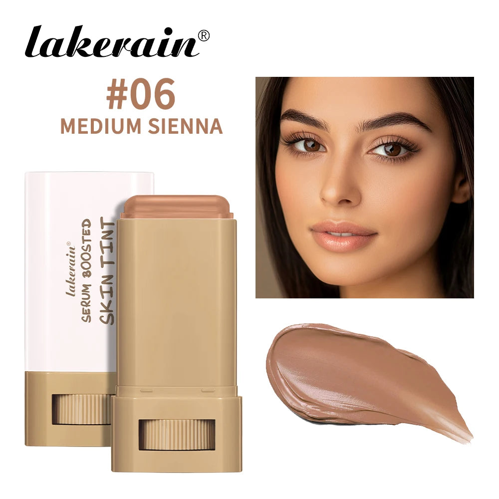 Eraser Foundation Stick Moisturizing Smooth High Coverage Silky Texture Travel-friendly Serum Boosted Skin Tint Solid Foundation Peaceful Pleasures Health and Wellness Medium Sienna
