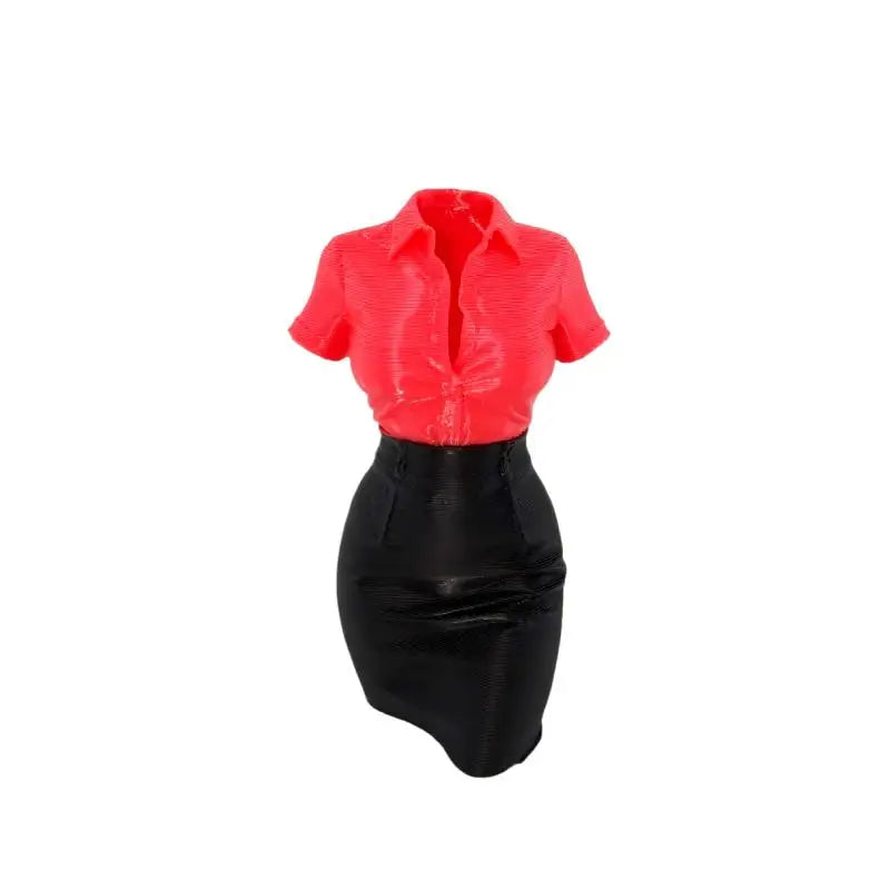 3D Printed Office Lady Desk Statue | Creative Desktop Ornament