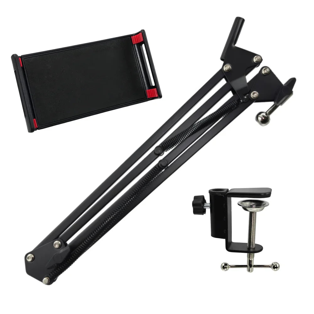 360° Long Arm Tablet Phone Stand – Universal 4–11 Inch Holder