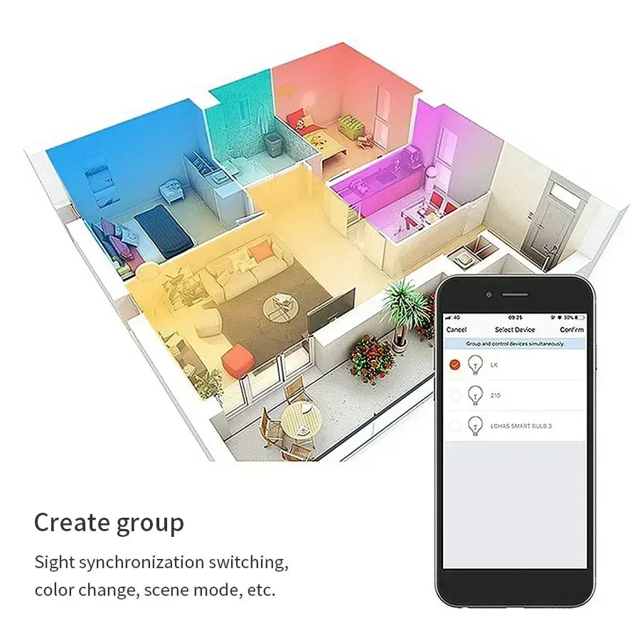 Tuya WiFi Smart GU10 LED Bulb – Alexa & Google Home, RF Remote