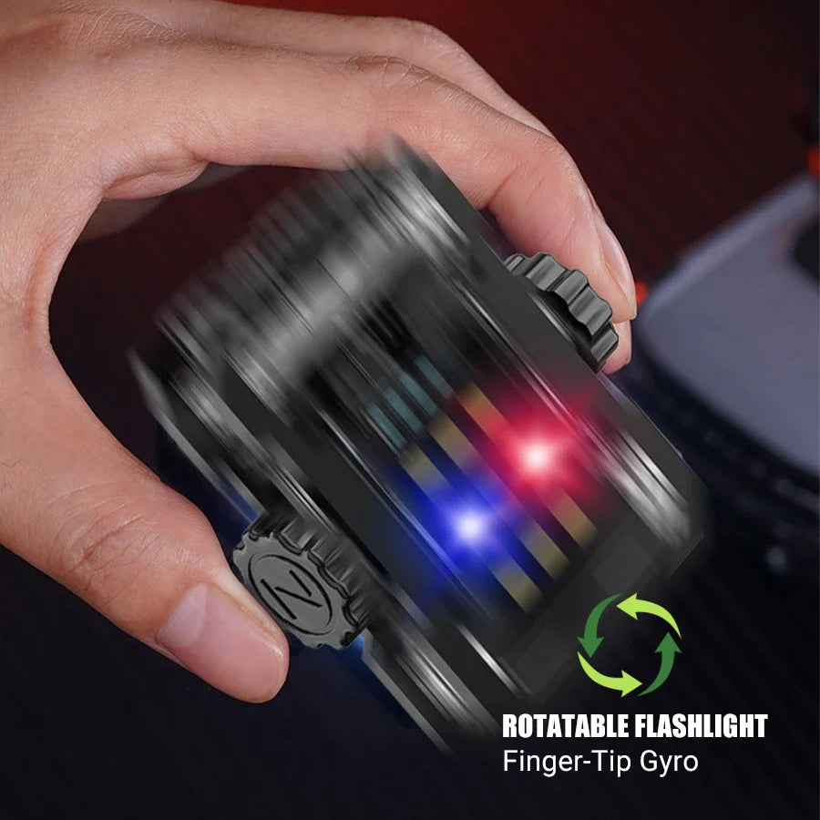 Mini EDC Keychain Flashlight USB-C COB LED Torch 450 Lumen