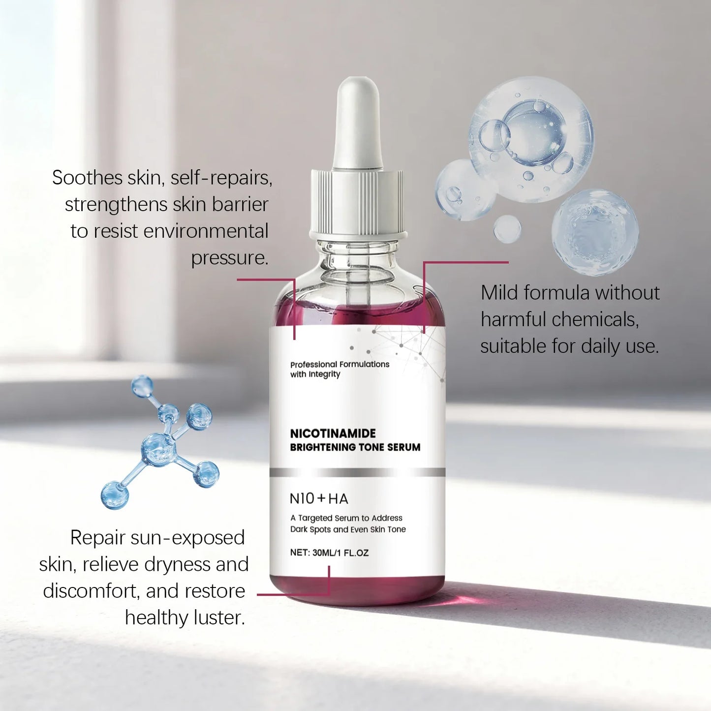 Niacinamide Facial Serum – Brightening, Firming & Hydrating 30ml