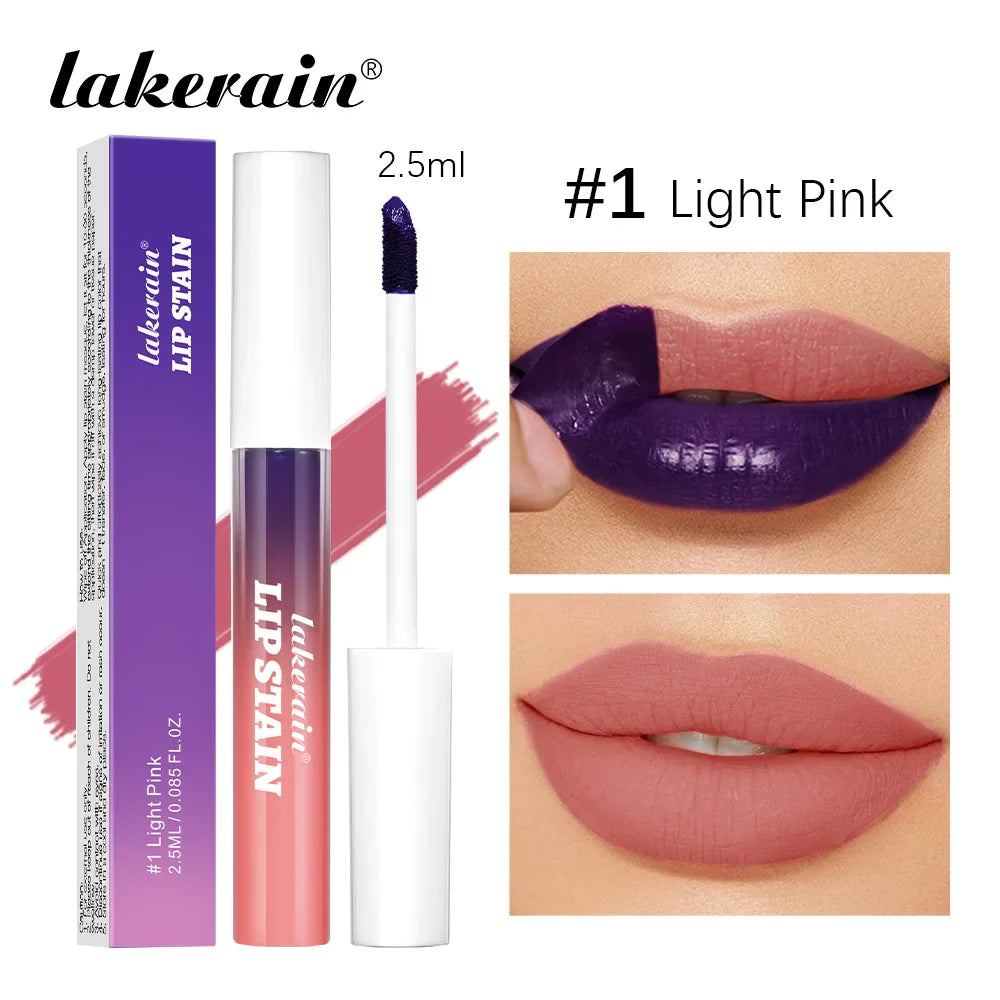 Peel-Off Matte Lip Stain – Rose Pink, Waterproof, Long-Lasting