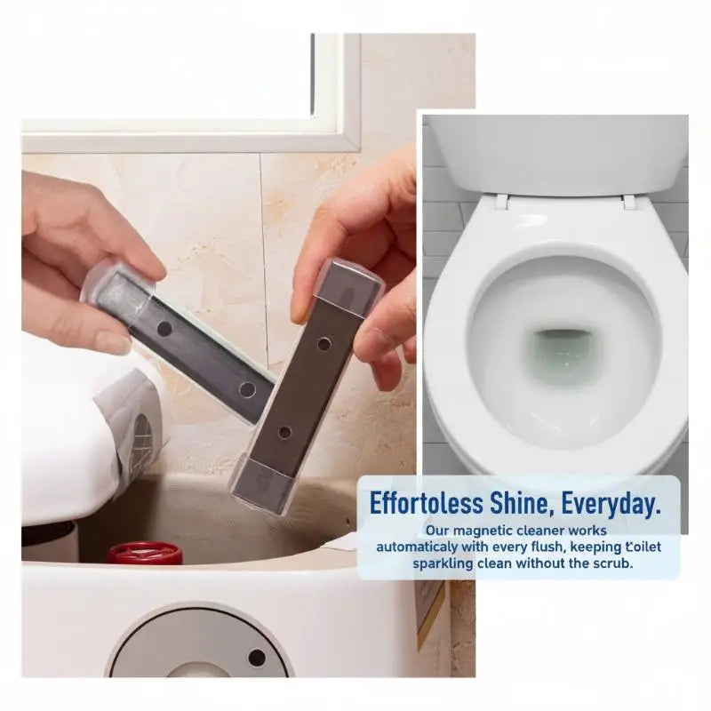 Magnetic Toilet Bowl Cleaning Strips – No-Scrub Formula Toilet Cleaning Strips Peaceful Pleasures Health and Wellness