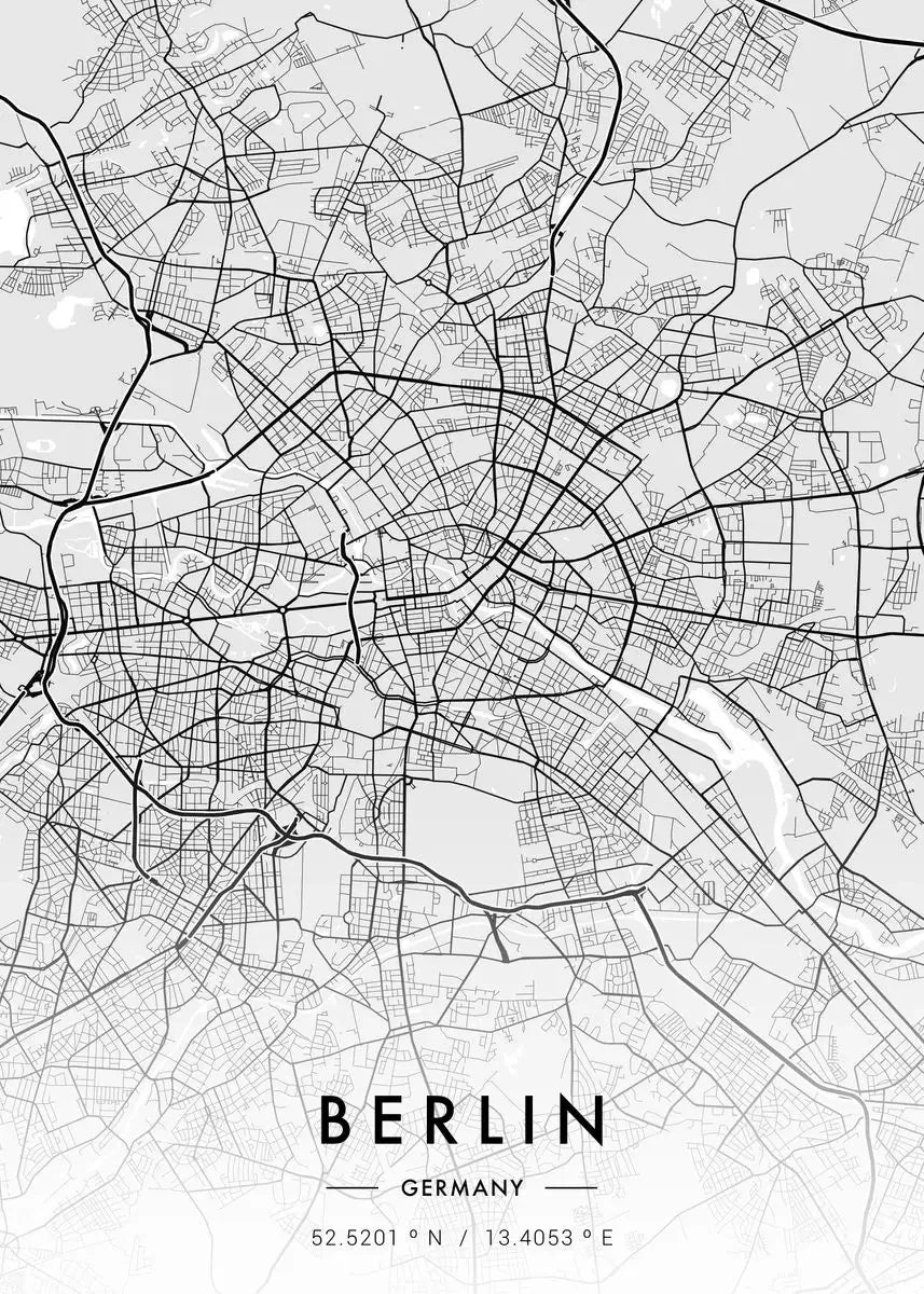 Paris & New York City Map Canvas Wall Art – Black & White Canvas Wall Art Peaceful Pleasures Health and Wellness K 35x45cm