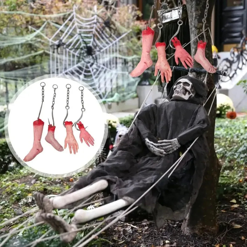 Halloween Iron Chain Hook Horror Props – Haunted House Decor
