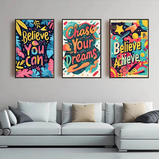Nordic Motivational Quote Canvas Wall Art | Colorful Print Canvas Wall Print Peaceful Pleasures Health and Wellness
