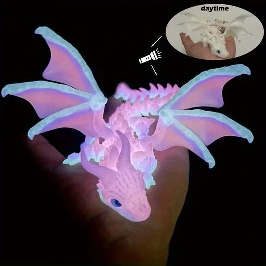 1 Piece of Large Flying Dragon Ornament in Three Colors (Luminous Rainbow, White, and Black) - a Great Holiday Gift and Craft Item Suitable for Office, Car, and Desk Decorations Peaceful Pleasures Health and Wellness 1Pcs 1