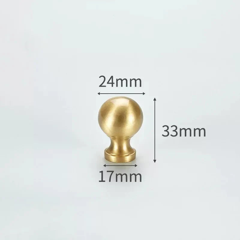 Solid Brass Cabinet Knobs | Modern Gold Furniture Pulls