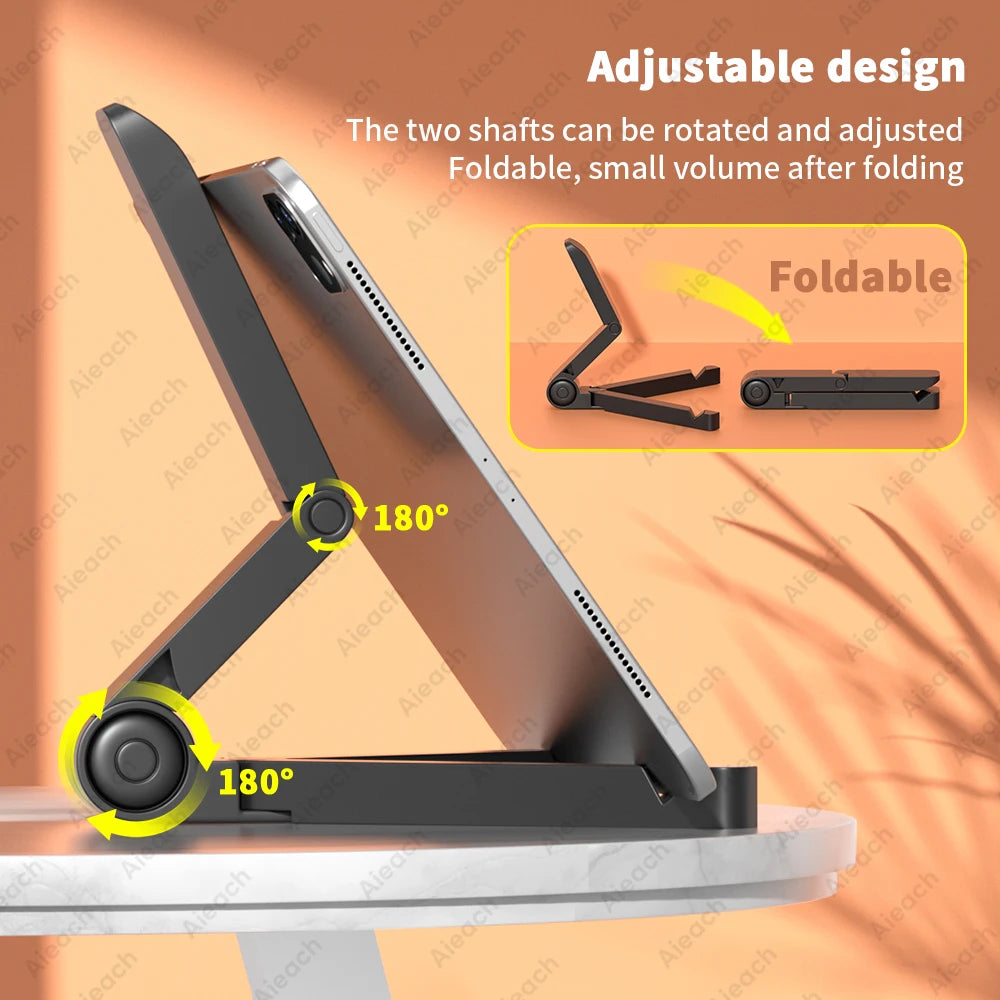Adjustable Foldable Phone & Tablet Stand – 180° Multi-Angle Peaceful Pleasures Health and Wellness