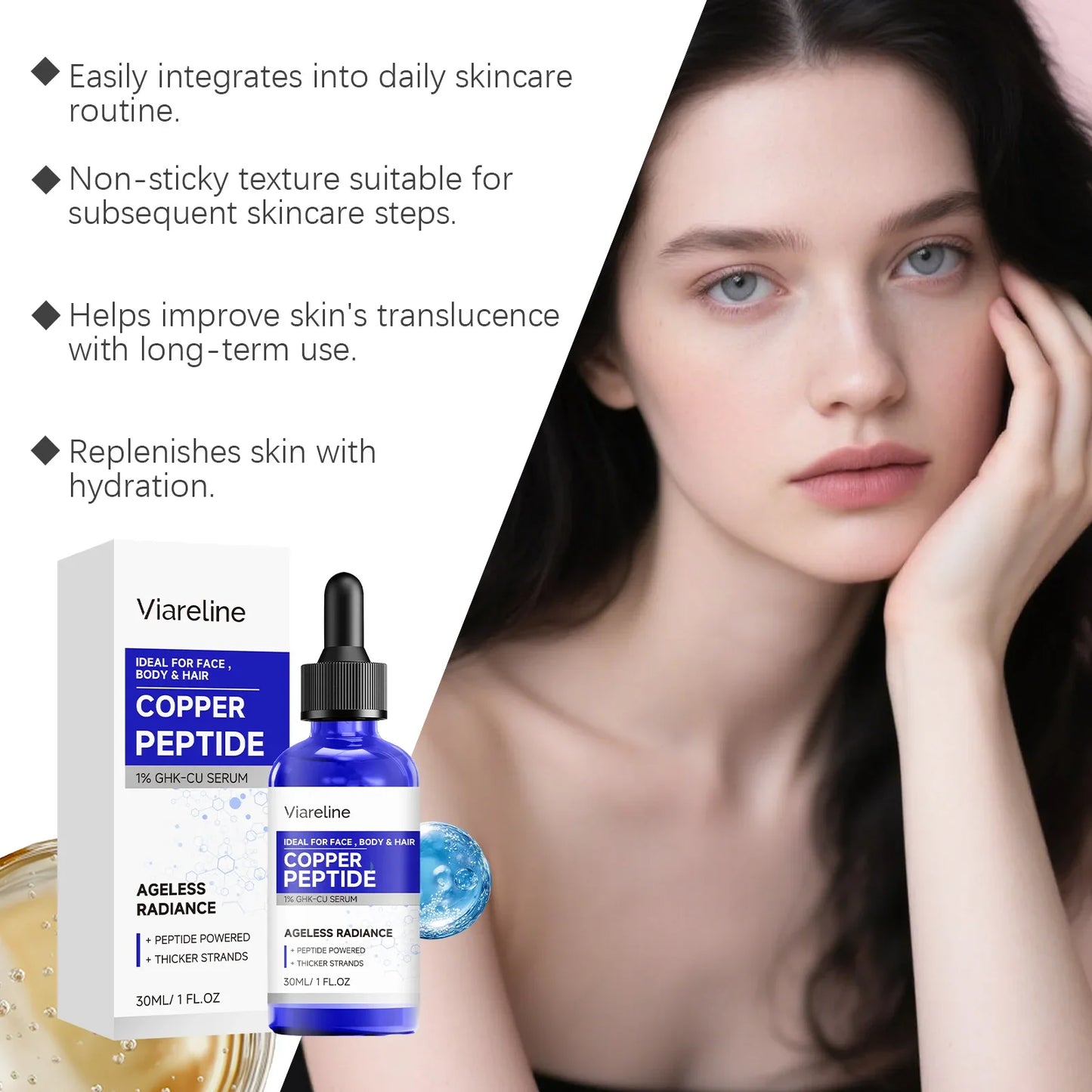 Copper Peptide Brightening & Hydrating Face & Body Essence