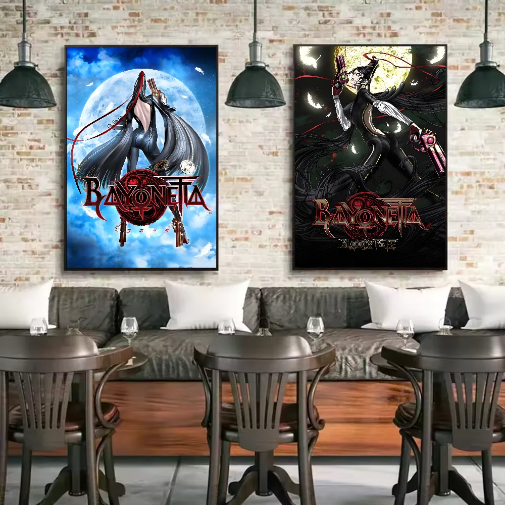 Bayonetta 3 Vintage Poster | HD Waterproof PVC Wall Art Gaming Wall Poster Peaceful Pleasures Health and Wellness