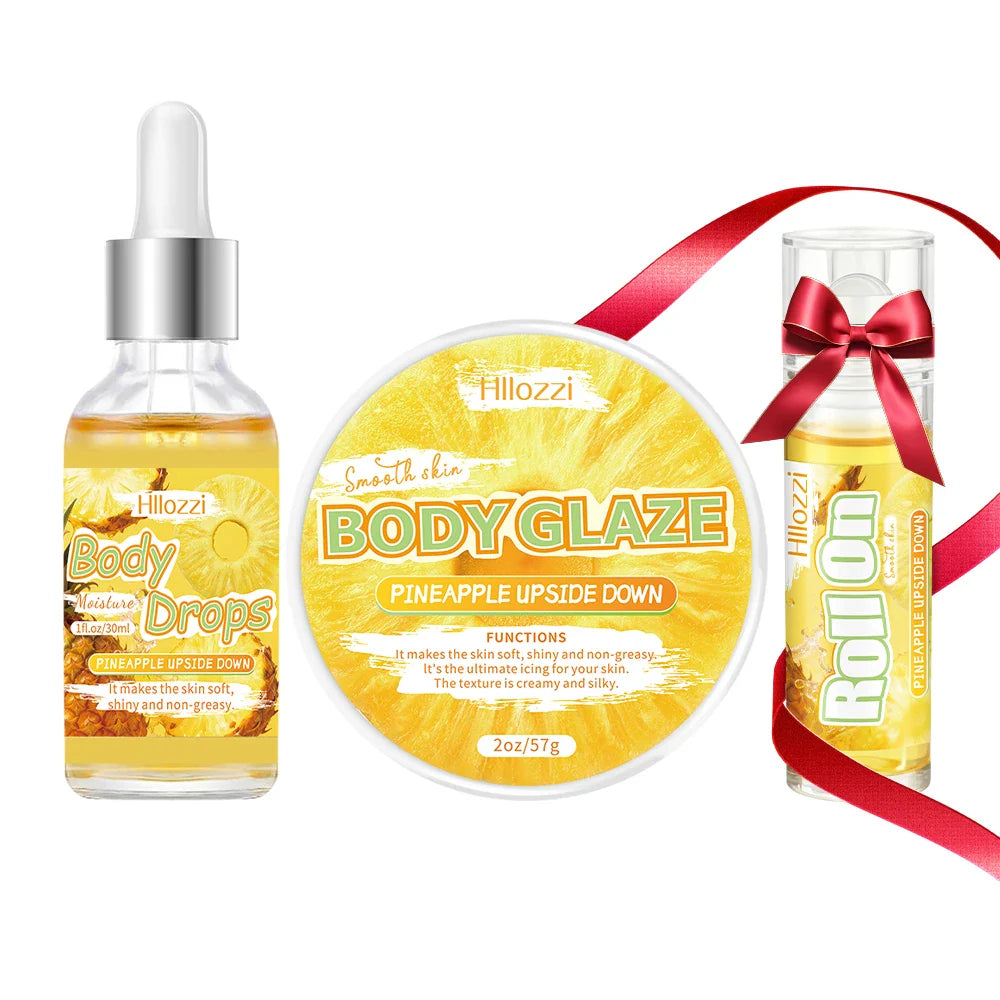 Pineapple Body Oil & Glaze Set + Free Rollerball | Moisturizing