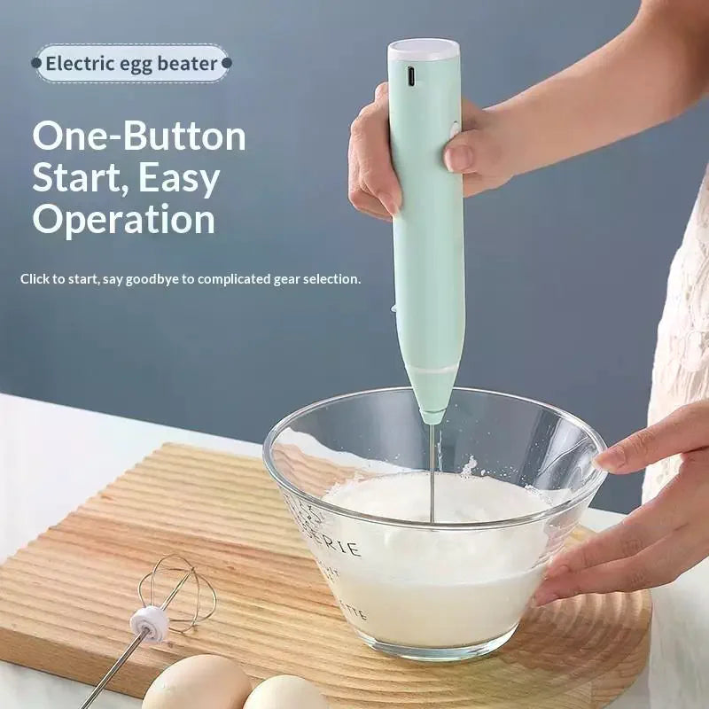 Rechargeable Electric Egg Beater | 3-Speed Cordless Whisk