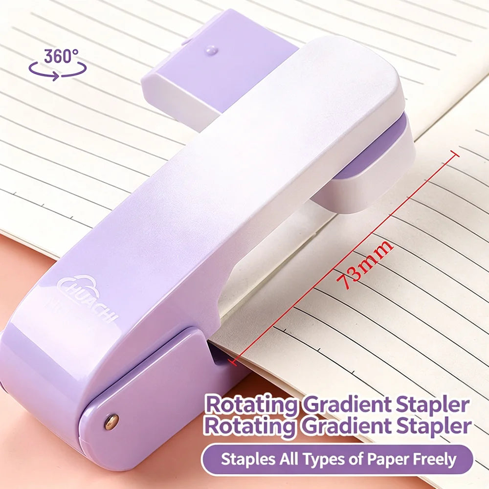 Stapler Beauty Gradient 360 Degree Rotating Multi Functional Student