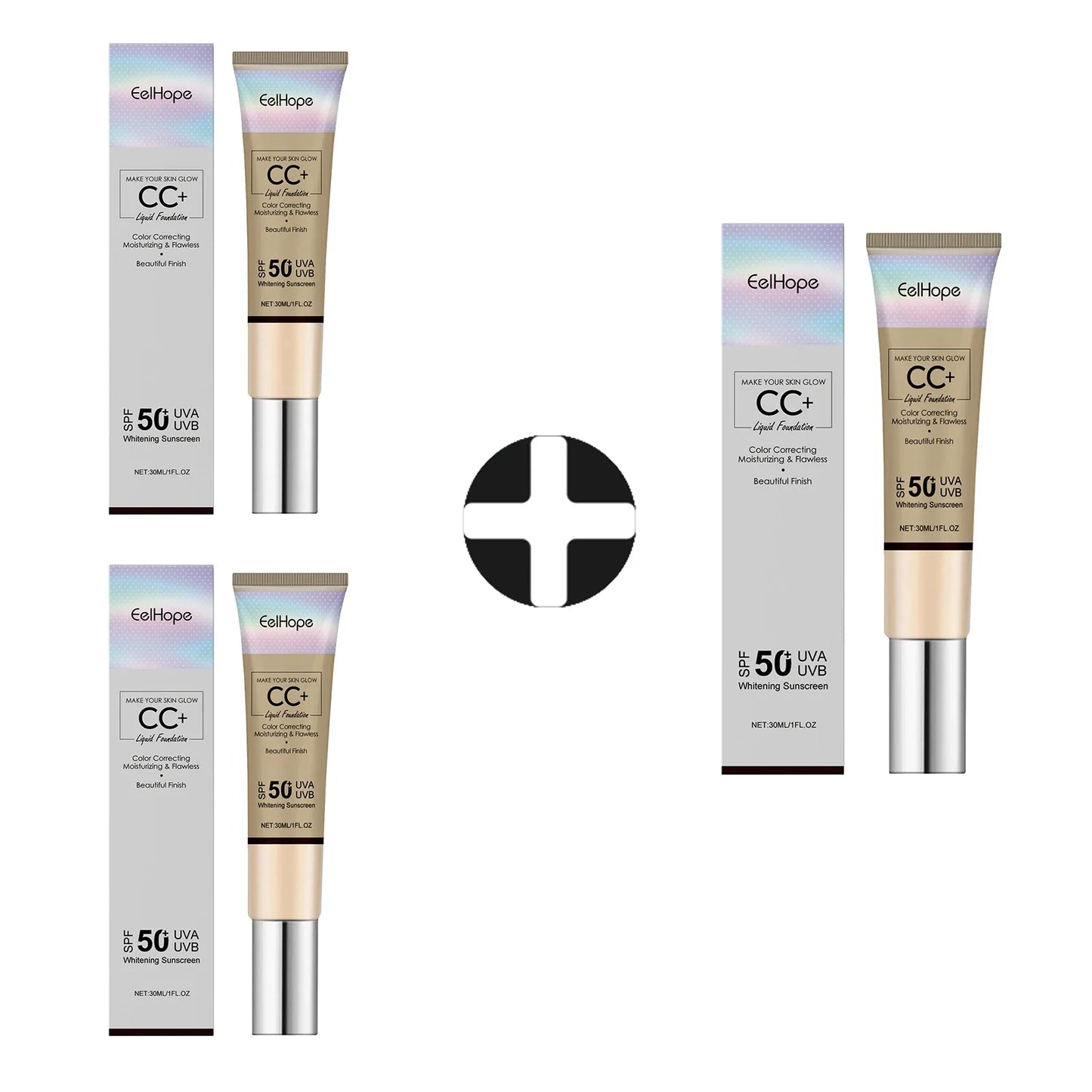 Eelhope CC Cream Foundation – Waterproof, SPF & Moisturizing