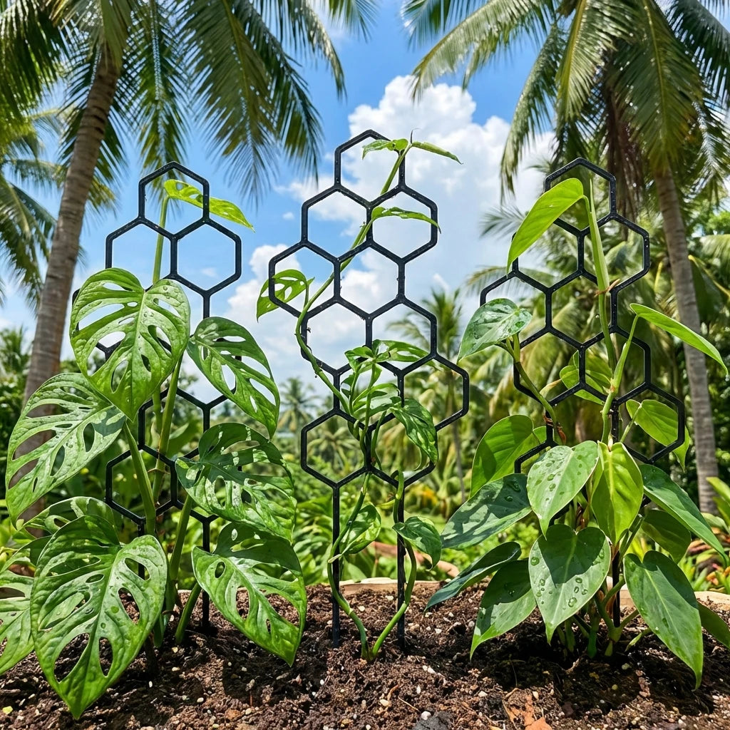 Honeycomb Plant Trellis | Indoor & Outdoor Climbing Support Stake Plant Trellis Stake Peaceful Pleasures Health and Wellness