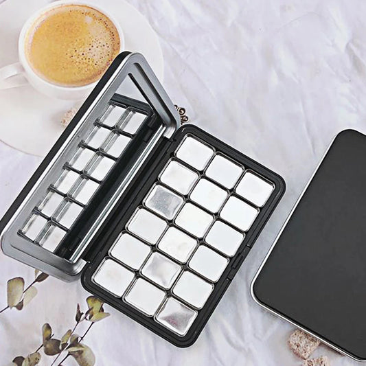 18 Grid Watercolor Pigment Packaging Mini Handmade Moisturizing Storage Box Magnetic Empty Watercolor Palette Nail Art Supplies Peaceful Pleasures Health and Wellness