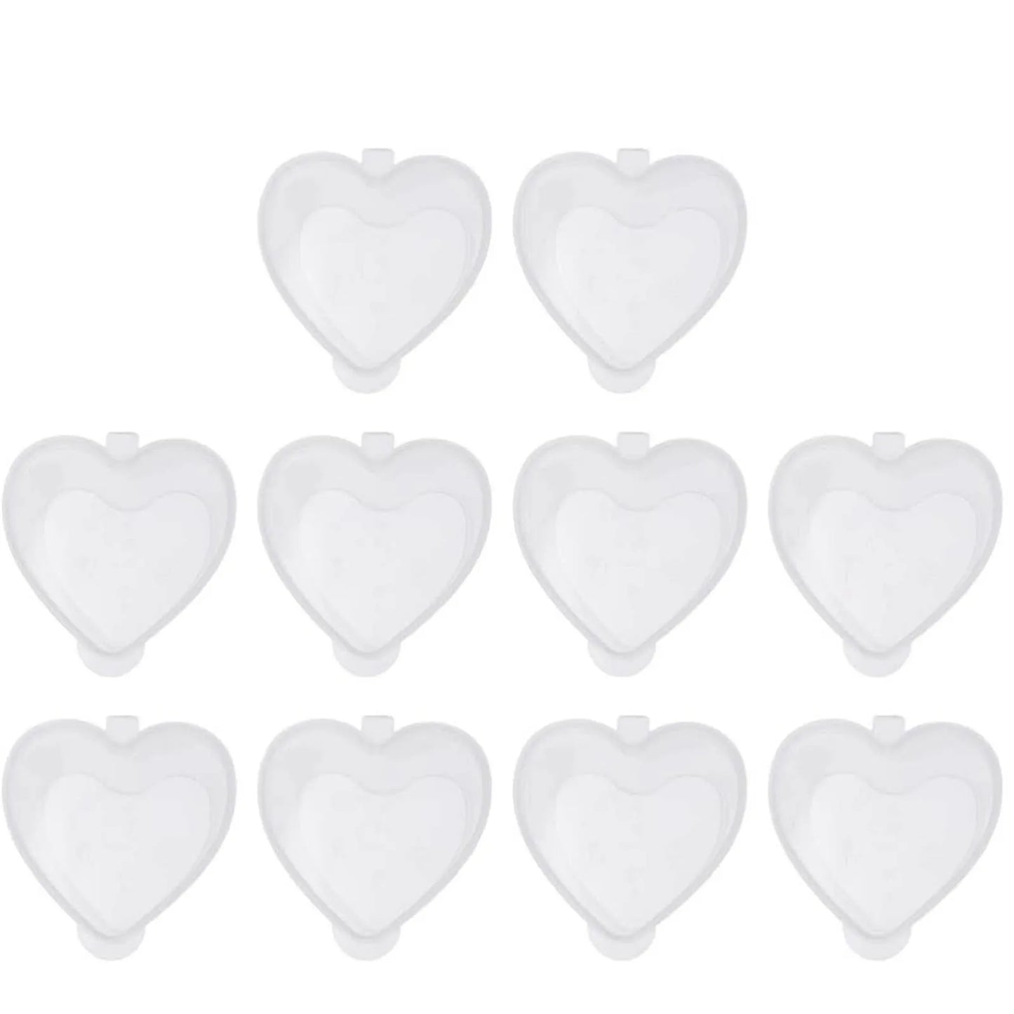 50-Pack Heart Shaped Clear Dessert Cups with Lids | 20ml
