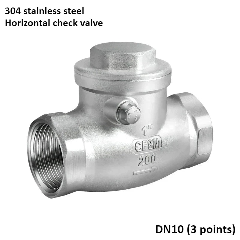 304 Stainless Steel Swing Check Valve – 2/3/4/6 Point Threaded