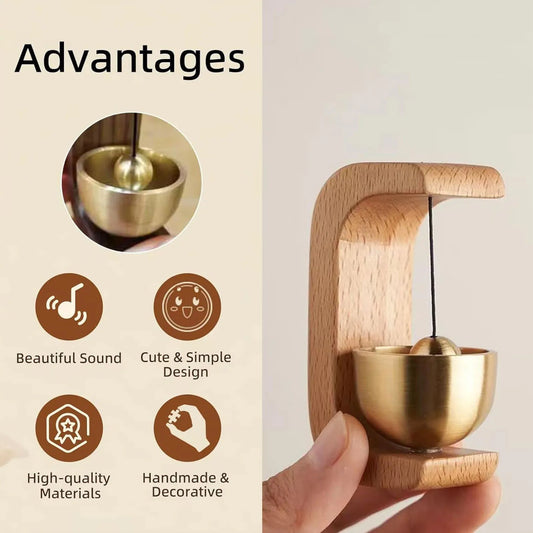 Shop Door Entry Shopkeepers Wood Brass Hanging Door for Entry Door Restaurant Shop Home Refrigerator Pet Door Peaceful Pleasures Health and Wellness
